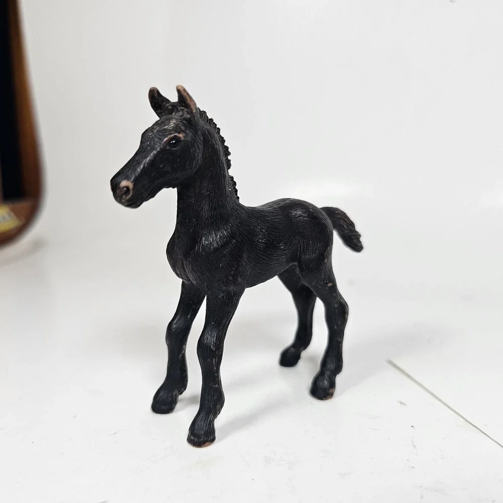 2006 Schleich Black/Brown Foal Pony Horse, 3